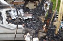 Wohnmobil ausgebrannt Koeln Porz Linder Mauspfad P134